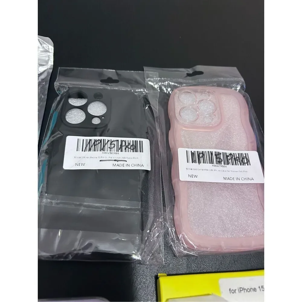 IPhone 15 Pro Cell Phone Cases Covers Lot of 6 iPhone 15 Pro Cases Only All New